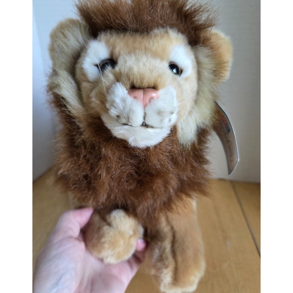 Kids Preferred Vintage 2001 Plush Sitting Leo Lion Stuffed Animal Toy 12 inch